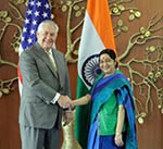 Fighting Terrorism Dominates  Tillerson, Swaraj Talks